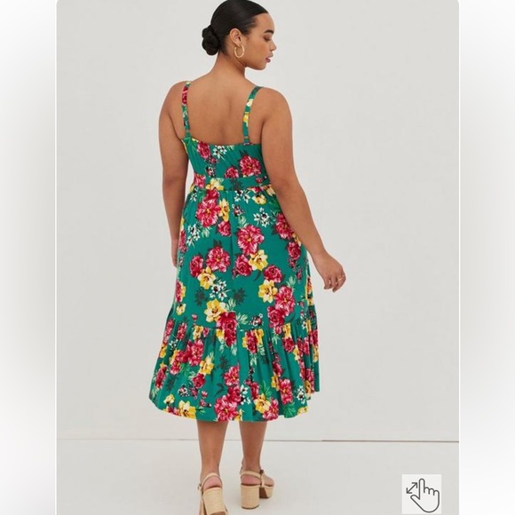 Torrid 2 midi super soft tiered dress - Picture 2 of 3